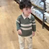 Hot Selling Kids Clothes Wholesale Winter Children's Cotton Casual Long Sleeve Polo Shirts Sport Solid Color Baby Boys Clothing