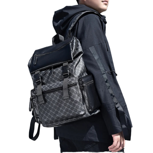 2026 Trending PU Oxford Custom Student Backpack Waterproof Laptop School Bag Nylon Fashionable Travel Bags for Men Women Gift