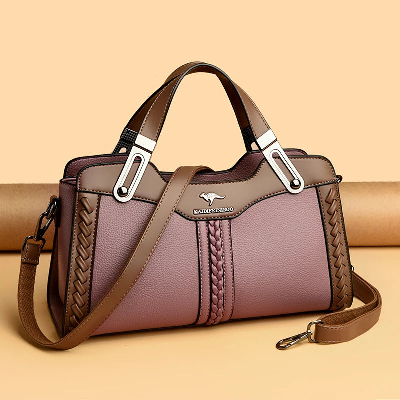 2026 New HK Brand Bags Women Color Multi Layer Shoulder Square Handbags Ladies Crossbody Tote Sling Bag Top High Quality Leather