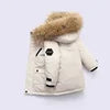 New Children Winter Down Jacket Boy Clothes Thick Warm Hooded Coat Kids Parka Real Fur Teen Clothing Outerwear Snowsuit 2-12 Yrs