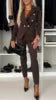 Full Length Regular Fit Women Blazer Set Hot Sale Temperament Slim Fit Suit Jacket