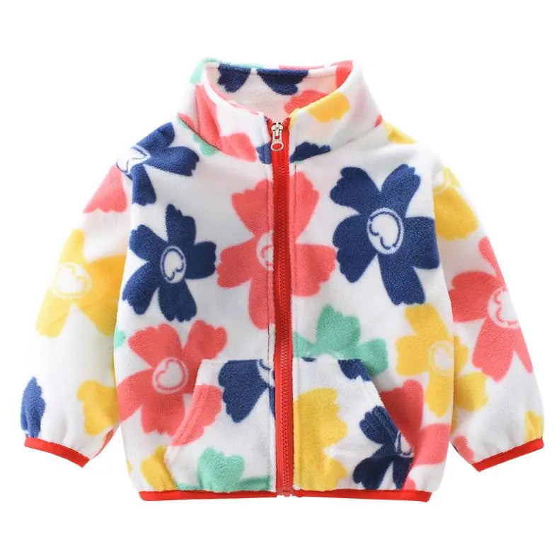 Toddler Girls Hoodies Sweatshirt Children's Spring Jacket Girls Fleece Warm Padded Top Baby Out of the Fall and Winter Clothes