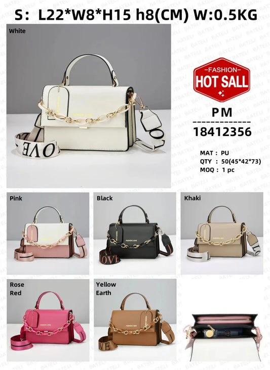 Women hand bag 2026 New Retro Style Women's Crossbody Handbag Elegant Small Square Bag Personalized Chain PU Material Fashionable Shoulder Bag