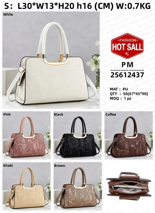 Women hand bag 2026 New Arrival Luxury PU Waterproof Durable Large Capacity Solid Color Fashion Tote Bag for Women Daily Use Bags for Women