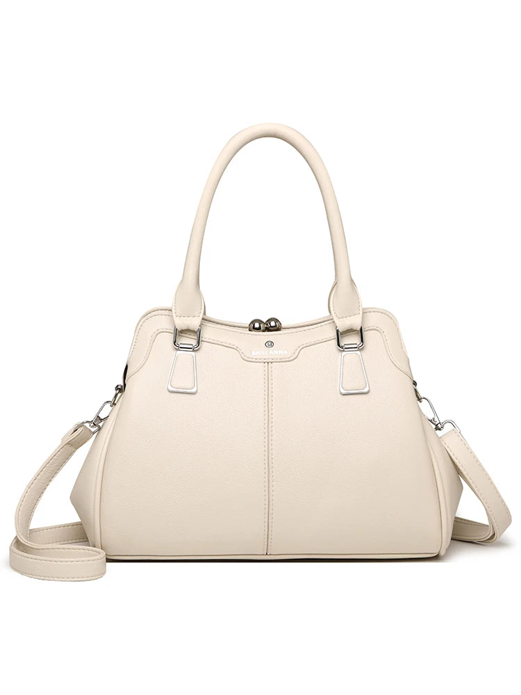 New High-End PU Fashion Women's Casual Tote Crossbody Bag with Zipper Closure Versatile Daily Use