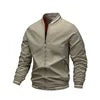 SK Wholesale Spring High Street Style Men's Camouflage Hooded Windbreaker Jacket Front Zipper Closure Plain Dyed Outdoor Jacket