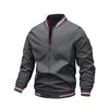 SK Wholesale Spring High Street Style Men's Camouflage Hooded Windbreaker Jacket Front Zipper Closure Plain Dyed Outdoor Jacket