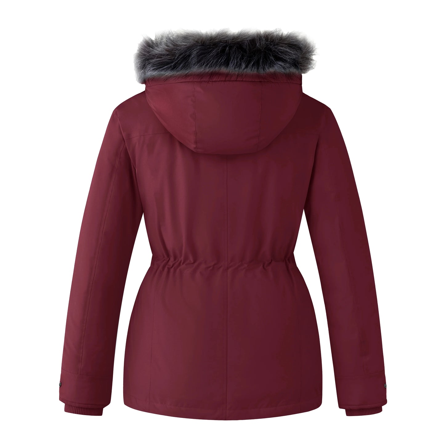 Long Winter Women's Parkas Heated Hooded Jacket Wool Lining Waterproof Outdoor Duck Down Long Coat Fur Collar Jackets For Women