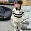 Hot Selling Kids Clothes Wholesale Winter Children's Cotton Casual Long Sleeve Polo Shirts Sport Solid Color Baby Boys Clothing