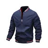 SK Wholesale Spring High Street Style Men's Camouflage Hooded Windbreaker Jacket Front Zipper Closure Plain Dyed Outdoor Jacket