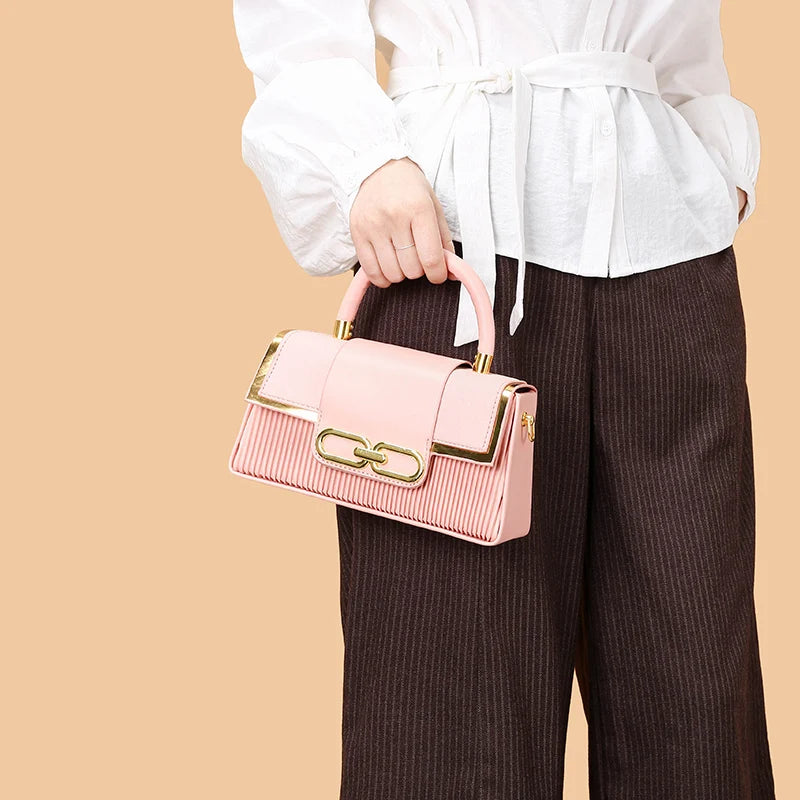 Women hand bag Elegant New Design Banquet Bag Striped Decoration Shoulder Bag for Women Fashion Two Piece Set Ladies Handbag