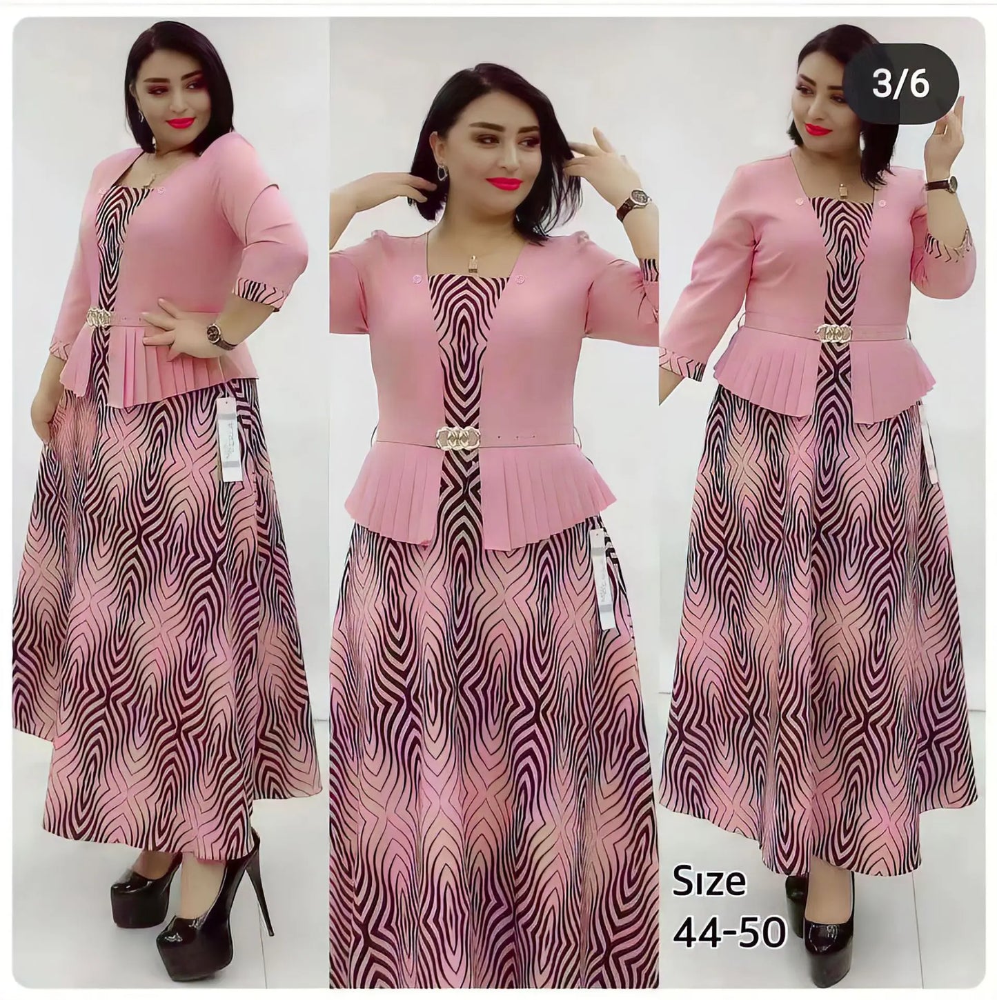 2023 New Classy Africa Design Women Dress 2 Pcs Suit Coat and Dress Office Suits Women Good Quality Printed Dress With Coat