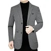 New Spring Men's Business Casual Single-Breasted Coat Jacket for Middle-Aged