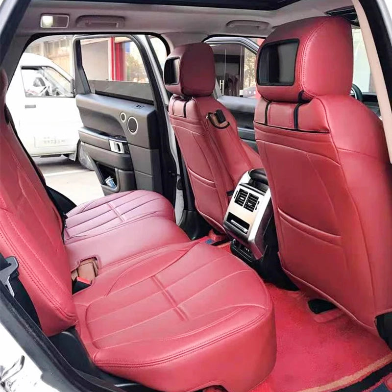 Car seat cover Luxury Leather Original Custom Fit Seat Kits for Land Rover Range Rover Velar Evoque Sport Discovery 3 4 5 Defender Seat Cover
