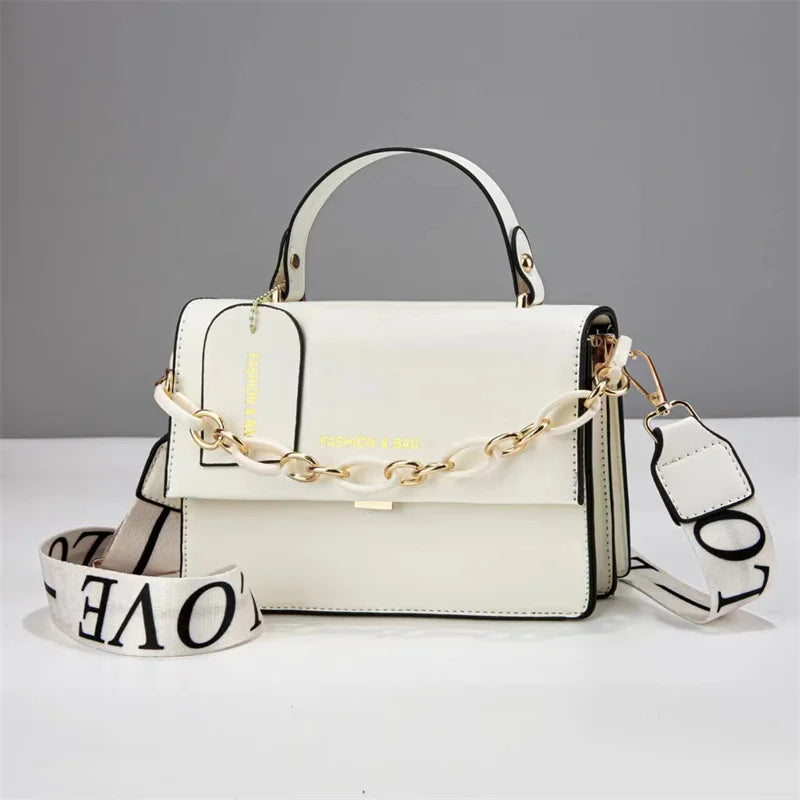 Women hand bag 2026 New Retro Style Women's Crossbody Handbag Elegant Small Square Bag Personalized Chain PU Material Fashionable Shoulder Bag