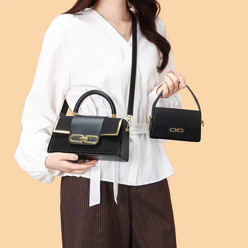 Women hand bag Elegant New Design Banquet Bag Striped Decoration Shoulder Bag for Women Fashion Two Piece Set Ladies Handbag