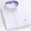 Men's Casual Cotton Linen Knitted Yarn Dyed Short-Sleeved Shirt New Generation Summer Collection Breathable Sweat-Absorbent