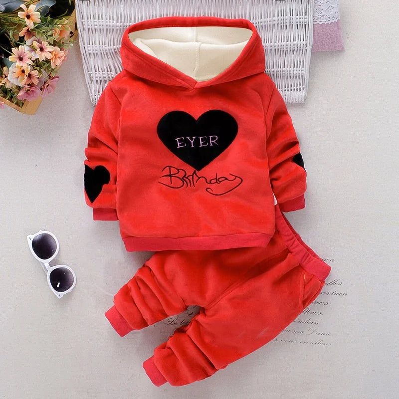Hot Sale Spring Autumn Newborn Baby Girl Clothing Set Kids Tracksuit Printed T-shirt+Casual Pants 2PCS Children Clothes Suit