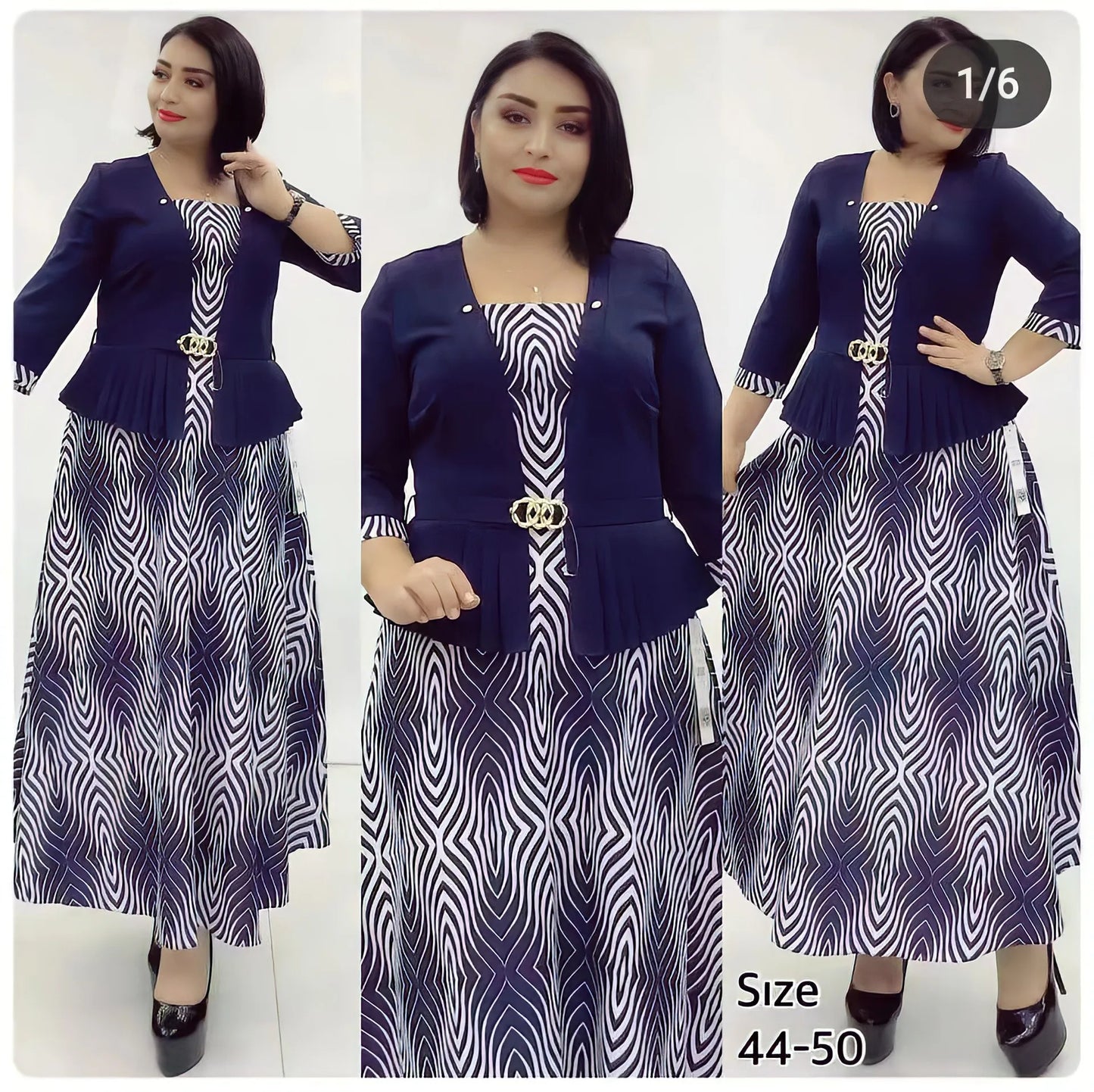 2023 New Classy Africa Design Women Dress 2 Pcs Suit Coat and Dress Office Suits Women Good Quality Printed Dress With Coat