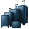 Black Valise De Voyage Luggage Travel Bags 5pcs Hard Shell Suitcase Luggage Set with Spinner Wheels for Business & Family Travel