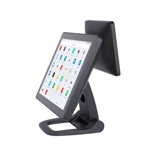 15"+9.7" Foldable  All in One Touch Screen Terminal Pos Machine for Retail Market Customized Windows Product Key