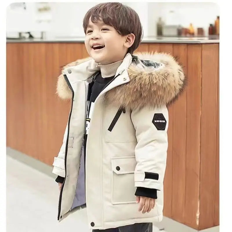 Children's Clothing Cotton Jacket Winter New Down Cotton Sports Jacket Pie Overcomes Super Thick Outerwear Boys Cotton Jacket