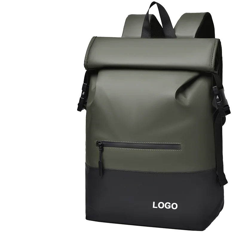 2026 Trending PU Oxford Custom Student Backpack Waterproof Laptop School Bag Nylon Fashionable Travel Bags for Men Women Gift