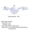 Home accessories Modern Creative Ceiling Fan Lamp Remote Control Foldable Stepless Dimming E27 45cm Drone Ceiling Fan with LED Lights Home Decor