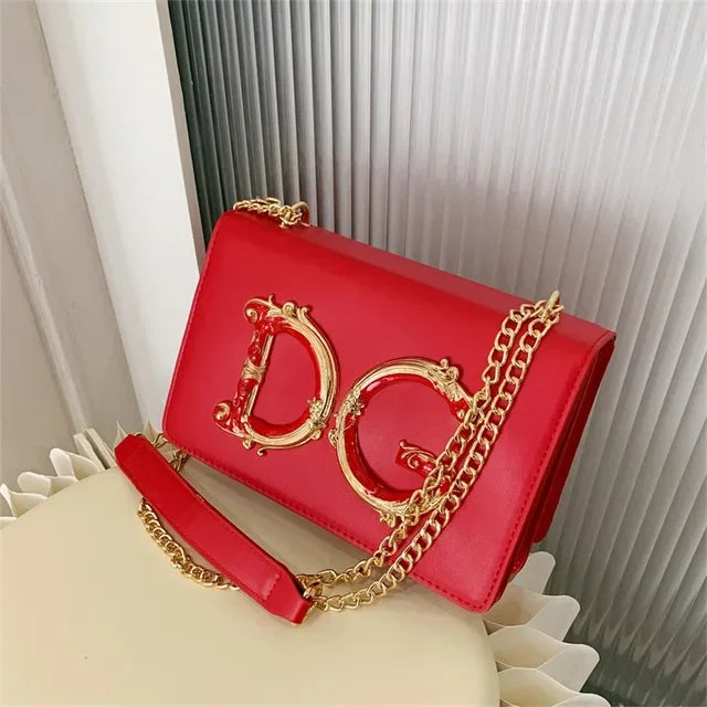 Women hand bag  Banquet Square Women's Fashionable Versatile Chain School Bags Girls Shoulder Crossbody Birth Ladies White Bag with Zip Closure