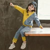 Winter Girls Clothing Sets Denim Kids Tracksuit Long Sleeve Sweater Jeans Trousers Sport Suits for Girl Baby Clothes