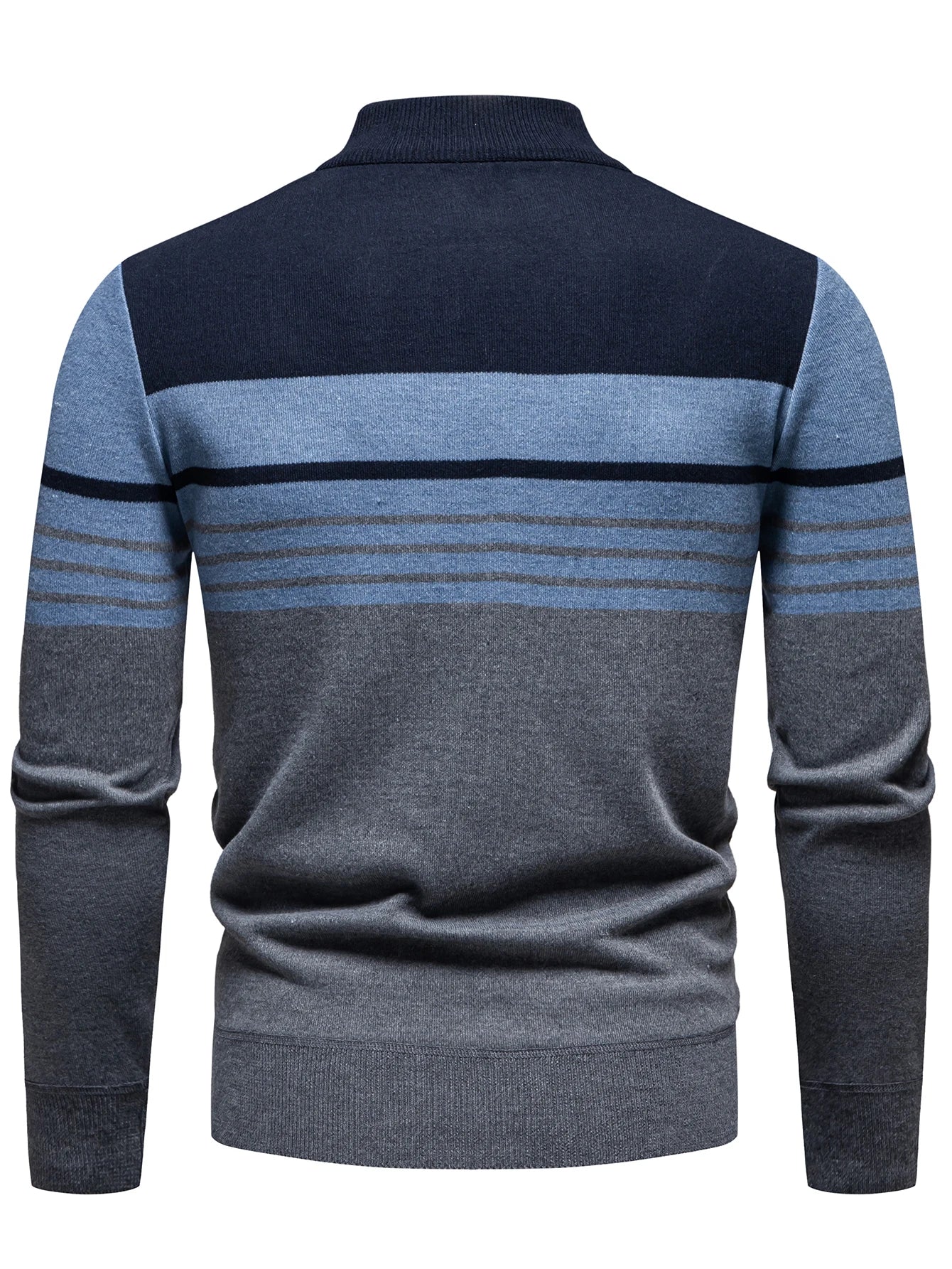 2026 New Arrival Men's Quarter Zip up Sweaters Slim Fit Lightweight Mock Neck Knitted Pullover Casual Polo Sweaters
