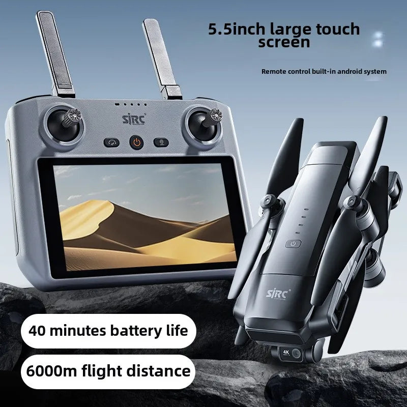 SJRC F22 S3 XR 4K GPS 5G Quadcopter with Screen Remote Control DRONES 3-Axis Gimbal 6KM Repeater FCC EIS HD Camera Drone