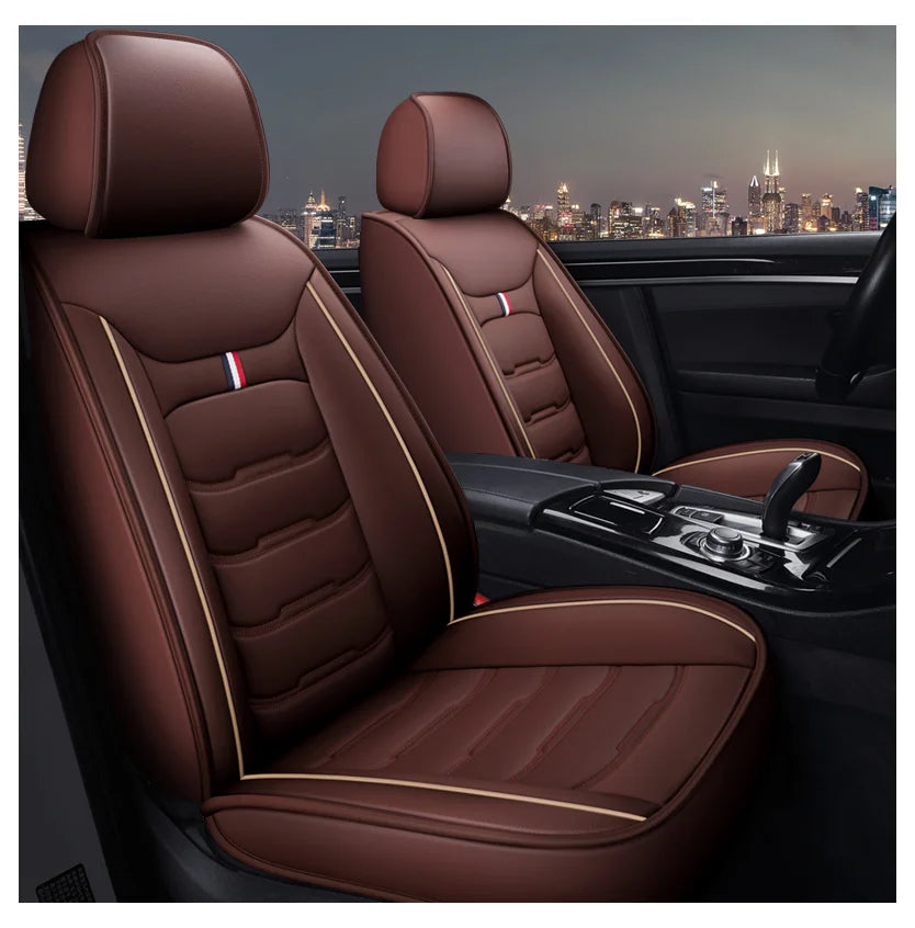 Full Set Universal PVC Leather Car Seat Cover Factory Directly Sales Car Seat Cover