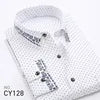 Men's Printed Long Sleeved Slim Fit Plaid Versatile Casual Fashion Floral Shirts