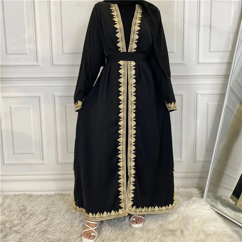 Turkey Kaften Hijab Muslim Prayer Clothes Pure Color Caften Evening Dress Islamic Product Burka Saudi Black Abayas Women African