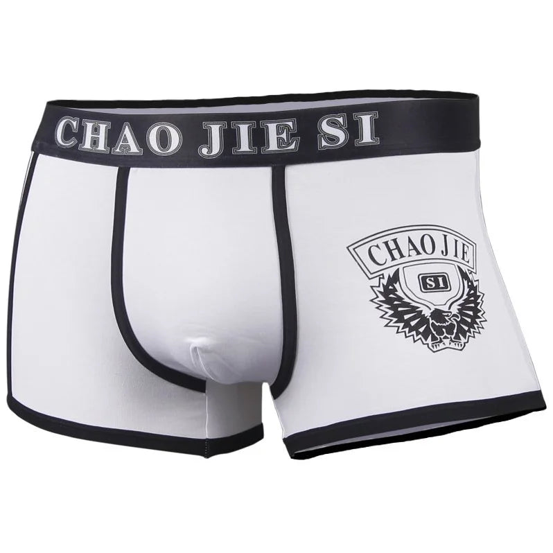 Breathable Underwear for Men Fashionable Teens Underpants Boys Boxer Brief Trunk Hipster Shorts