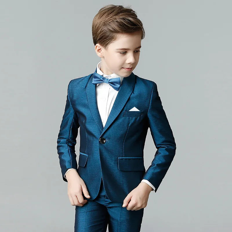 Fashion Formal Outfits From 2 To 10 Years Gentleman Attire Suit Kids Clothing Boy Children Clothes