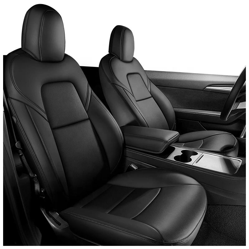 Car Seat cover Model 3/Y Nappa PU Leather All Weather Car Seat Protection Waterproof All Colors Car Seat Cover for Tesla Model 3/Y