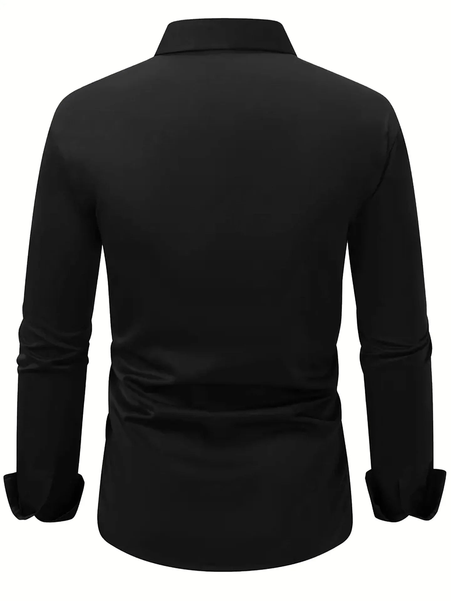 S-3XL Spring and Autumn Long Sleeved Shirt Business Suit Plus Size Long Sleeved Workwear Men's Work Shirt