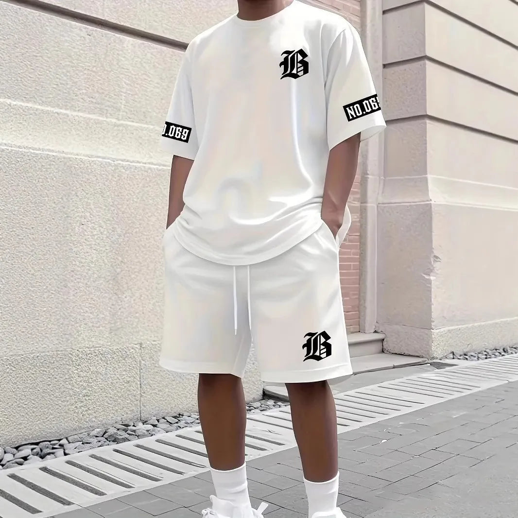 Factory Men's Summer Casual Sportswear New Fashionable Breathable Digital Print Short Sleeve T-Shirt 100% Polyester Satin Non-Wo