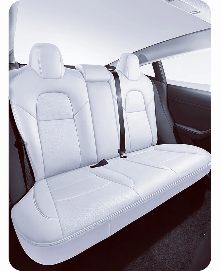 Car Seat cover Model 3/Y Nappa PU Leather All Weather Car Seat Protection Waterproof All Colors Car Seat Cover for Tesla Model 3/Y