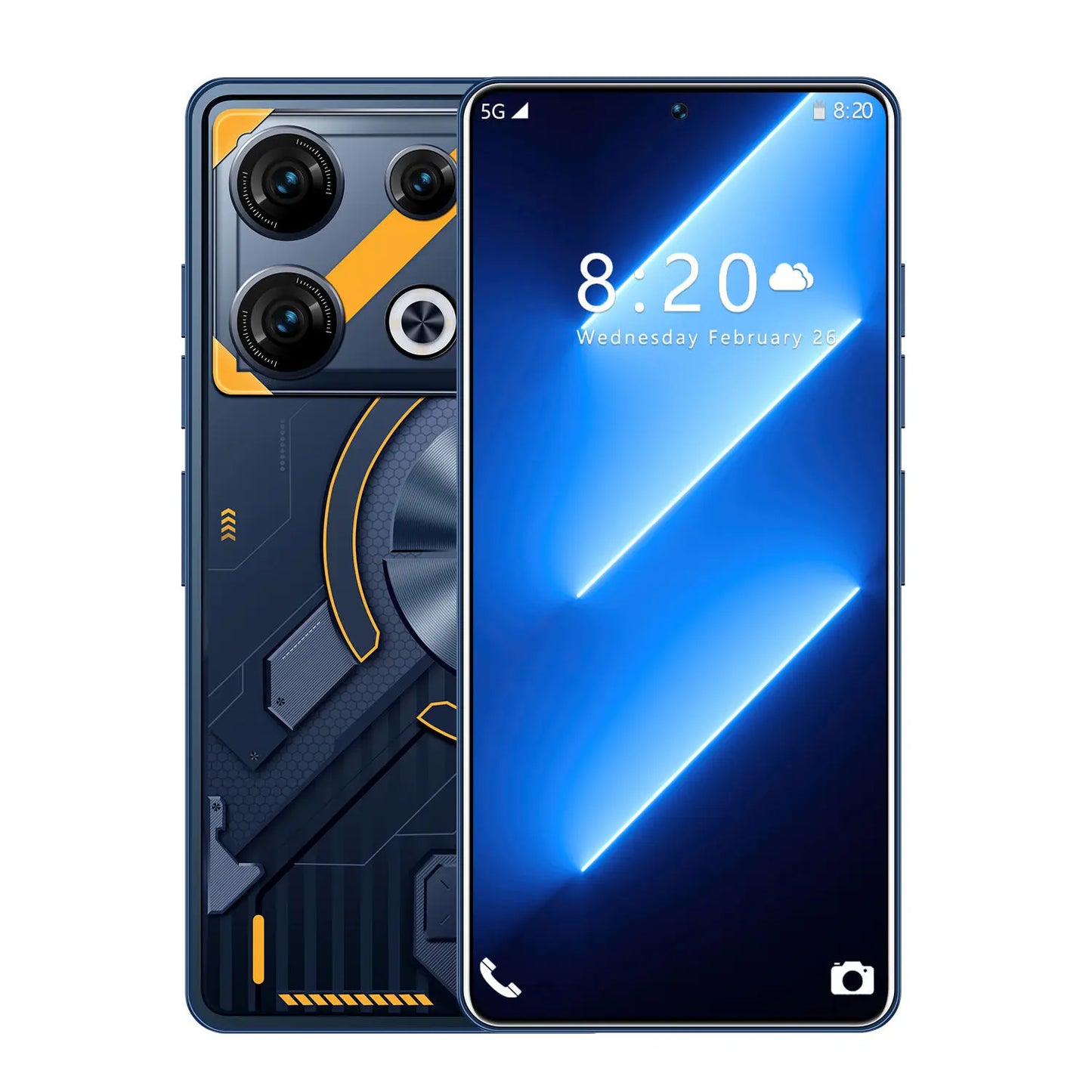 New Design 7.3 Inch Hd Large Screen  Original Gt10 5g Phone Android13 Smart Phone 16GB + 1TB I Nfinix Phones Dual SIM Card