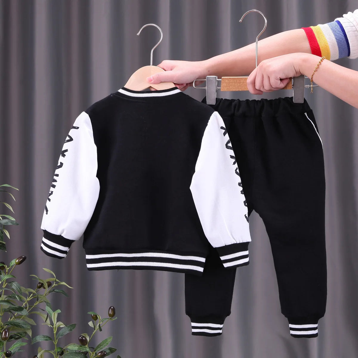 Kids Outfits Tracksuits Baby Sports Set Unisex 4-5 Years 2-Piece Polyester/Cotton Casual Letter Pattern Autumn Clothing Sets