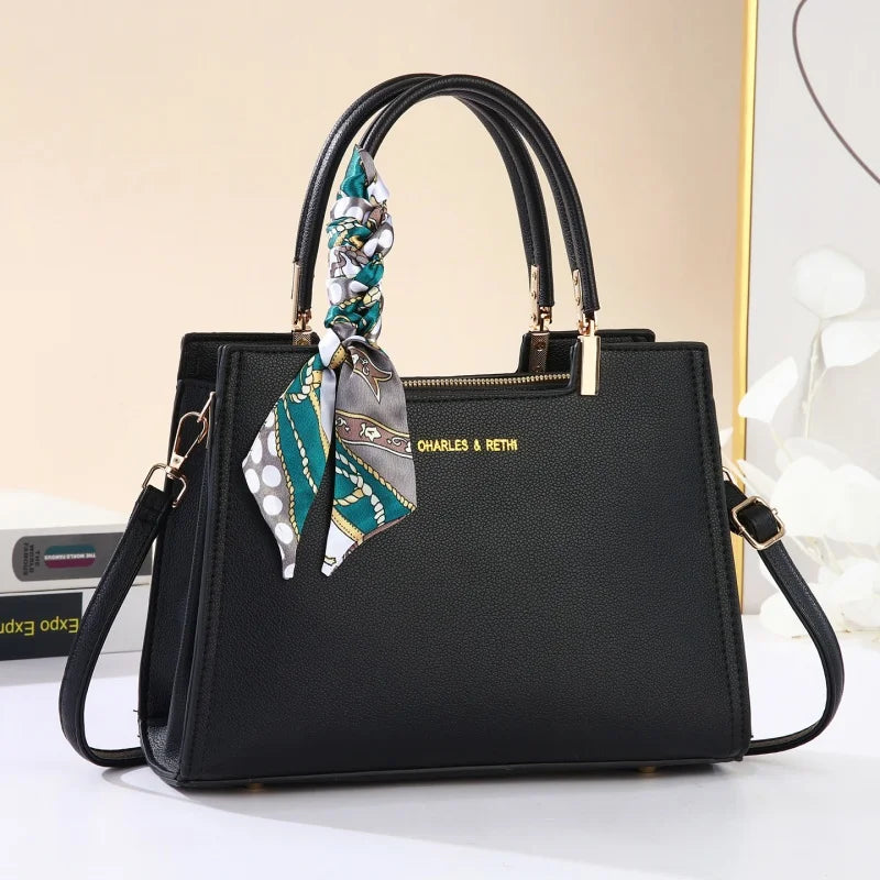 Women hand bag High Quality Fashion Luxury Designer Bag Women's PU Leather Handbag Shoulder Bags for Women Nylon Zipper Sealed Handbag