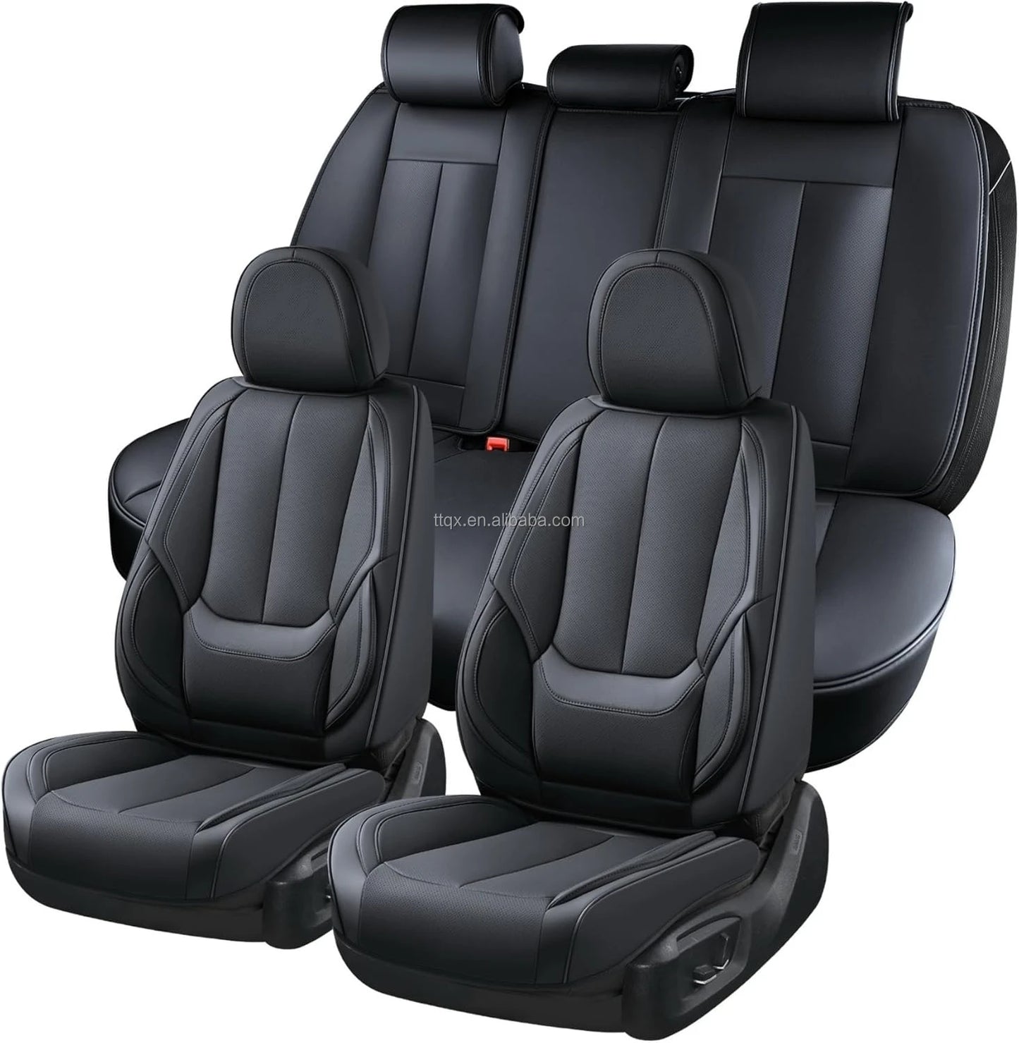 Custom Universal Luxury Napa Leather Car Seat Covers 3D Full Set PVC for Toyota for Rav4 Full Enclosure Vehicle Accessory