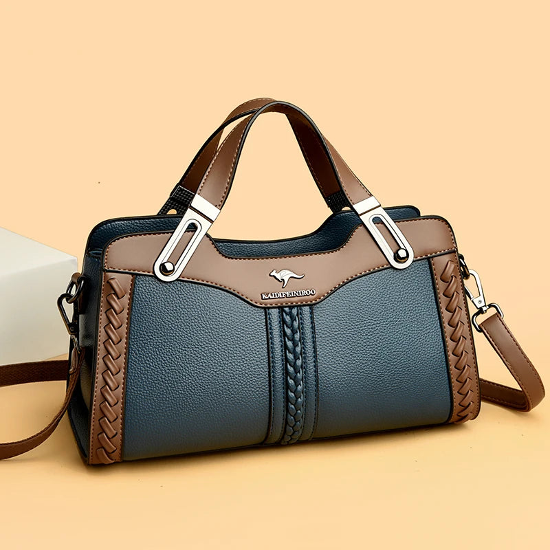 2026 New HK Brand Bags Women Color Multi Layer Shoulder Square Handbags Ladies Crossbody Tote Sling Bag Top High Quality Leather