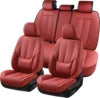 Custom Universal Luxury Napa Leather Car Seat Covers 3D Full Set PVC for Toyota for Rav4 Full Enclosure Vehicle Accessory