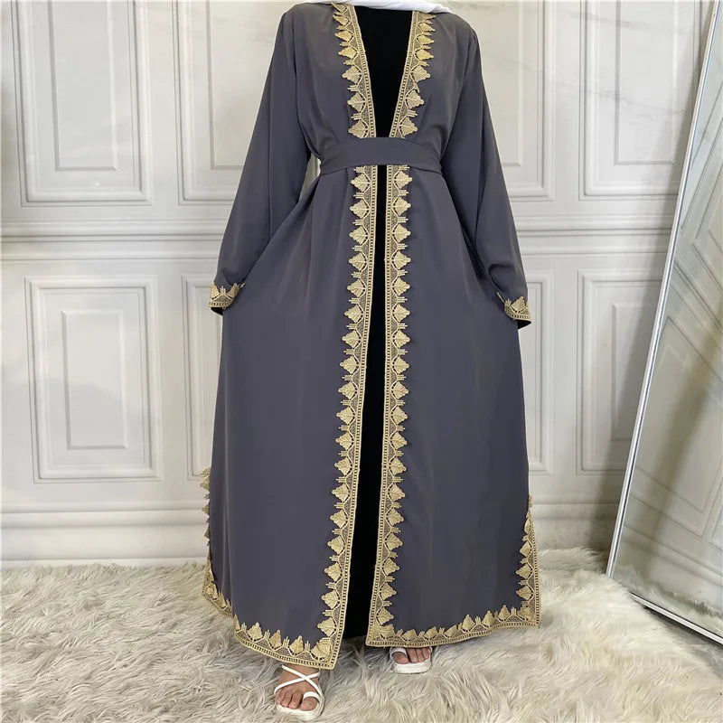 Turkey Kaften Hijab Muslim Prayer Clothes Pure Color Caften Evening Dress Islamic Product Burka Saudi Black Abayas Women African