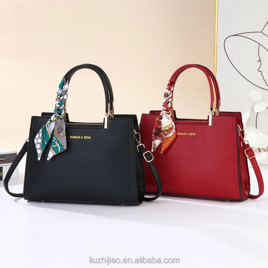 Women hand bag High Quality Fashion Luxury Designer Bag Women's PU Leather Handbag Shoulder Bags for Women Nylon Zipper Sealed Handbag