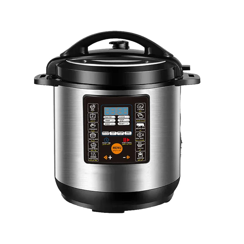 6L Electric Pressure Cooker - 22-in-1 Functions, 110-120V/60Hz, Customizable Panel, 24H Delay Timer, Dual Non-Stick Aluminum Pot